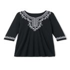 Embroidered Knit Tunic image number null