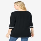 Embroidered Knit Tunic image number null