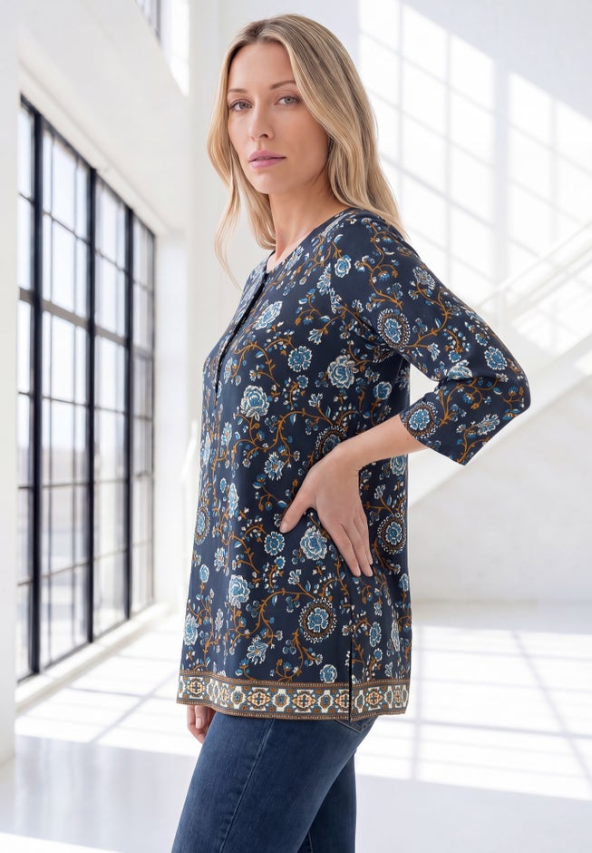 Henley Ultra Drape Tunic image number 2