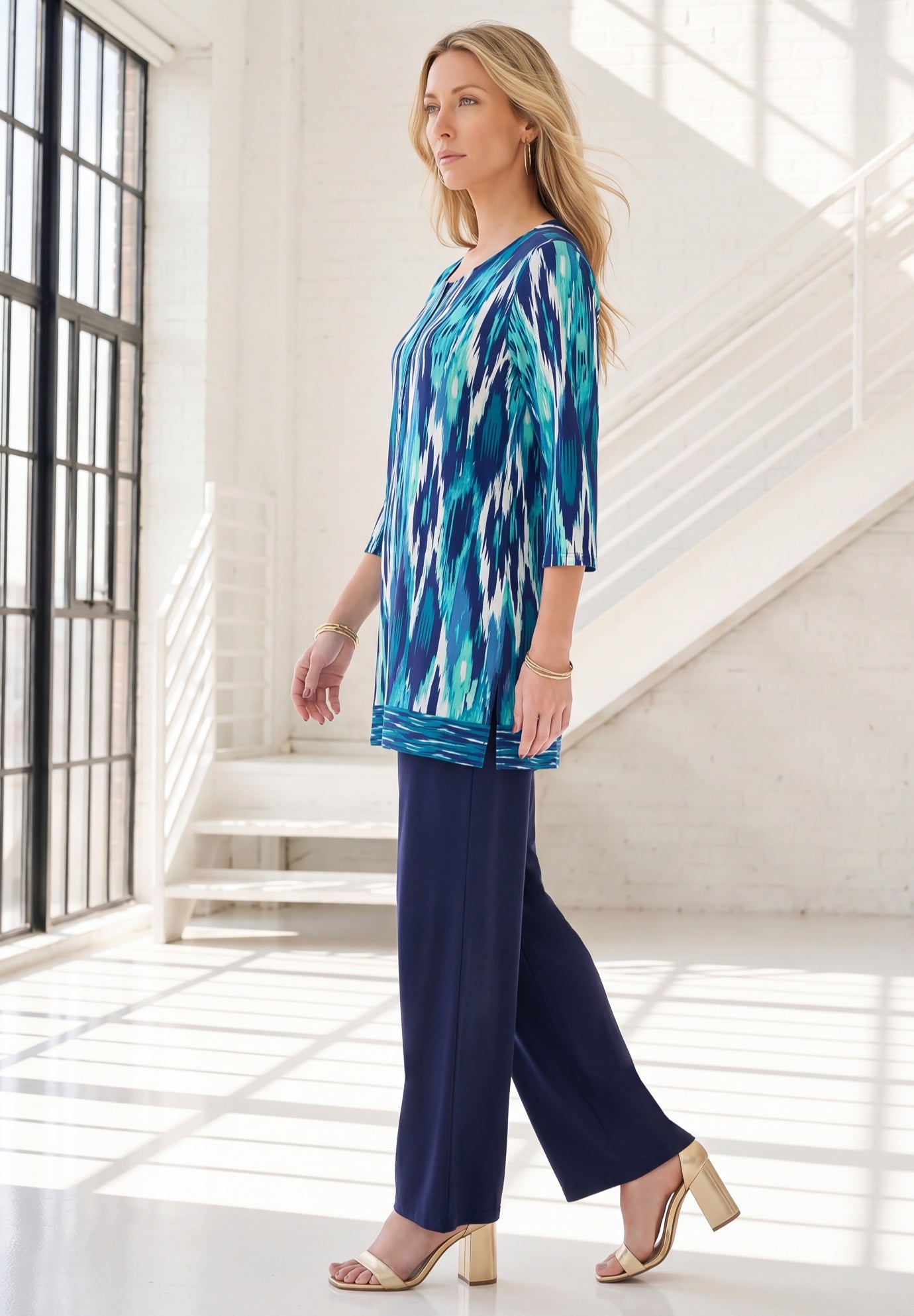 Henley Ultra Drape Tunic image number 2