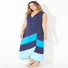 Cascading Stripe Maxi Dress image number null