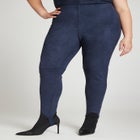 Barkwood x ELOQUII Faux Suede Leggings With Stirrups image number null