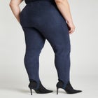 Barkwood x ELOQUII Faux Suede Leggings With Stirrups image number null