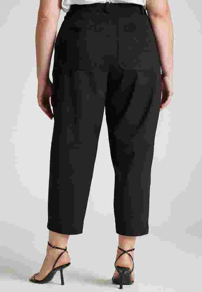 Barkwood x ELOQUII Faux Suede Trousers With Pocket Details image number 2