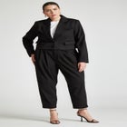 Barkwood x ELOQUII Faux Suede Trousers With Pocket Details image number null