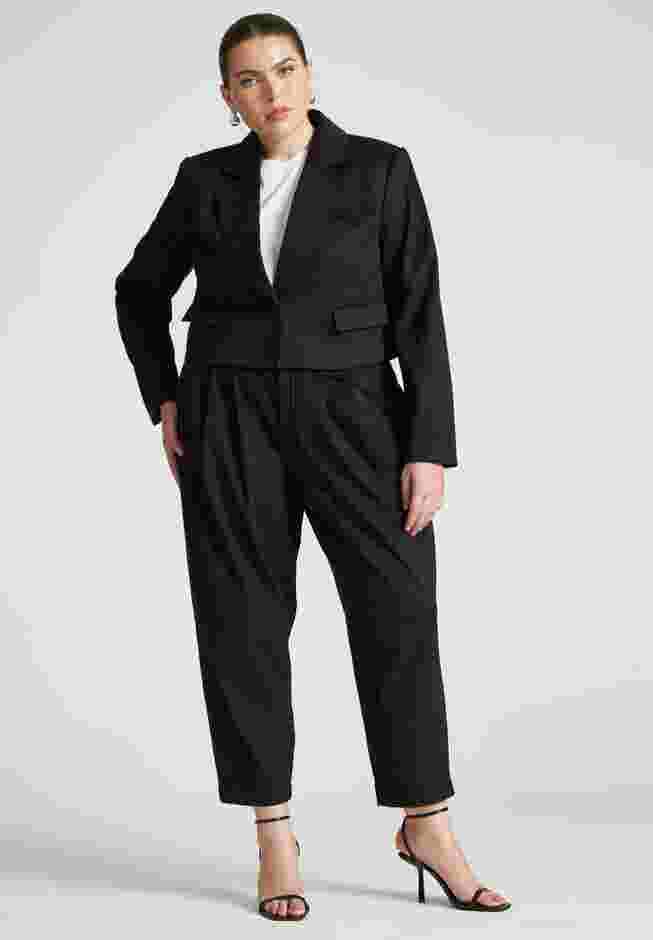 Barkwood x ELOQUII Faux Suede Trousers With Pocket Details image number 0