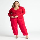 Pintuck Straight Leg Trouser image number null