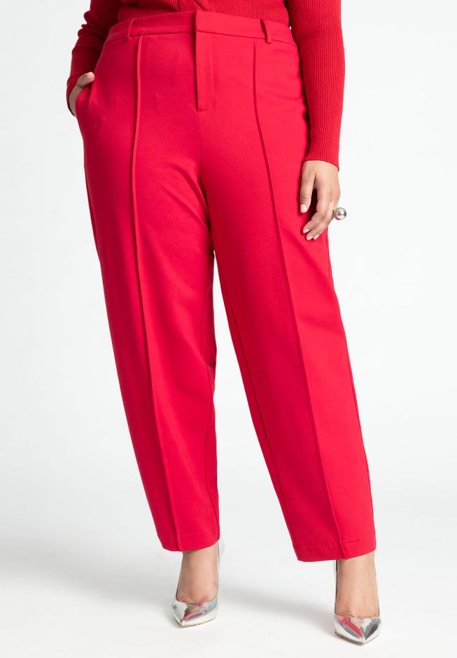 Pintuck Straight Leg Trouser image number null