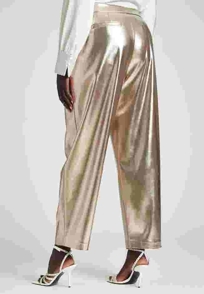Metallic Faux Leather Trouser image number 4