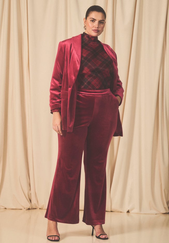 Flare Leg Tuxedo Trouser image number null