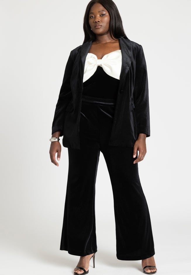 Flare Leg Tuxedo Trouser image number null
