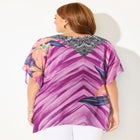 Georgette Peasant Poncho image number null