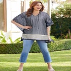Georgette Peasant Poncho image number null