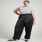 Satin Wide Leg Trouser image number null
