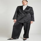 Satin Wide Leg Trouser image number null