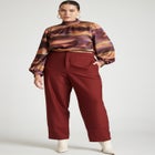 Straight Leg Cuffed Trouser image number null