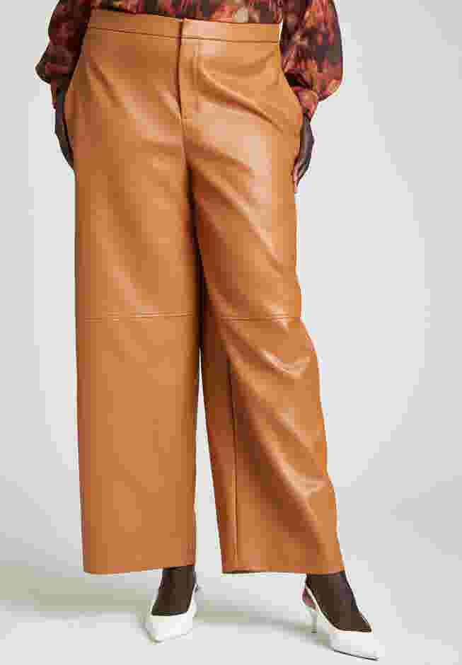 Faux Leather Wide Leg Pant image number 2