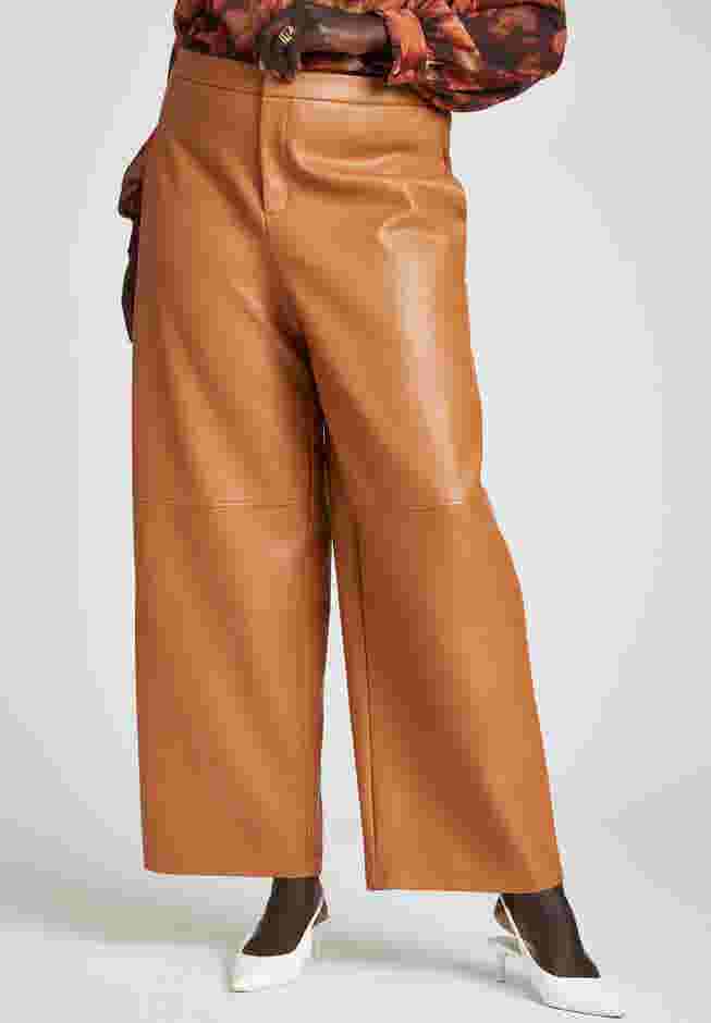 Faux Leather Wide Leg Pant image number 3