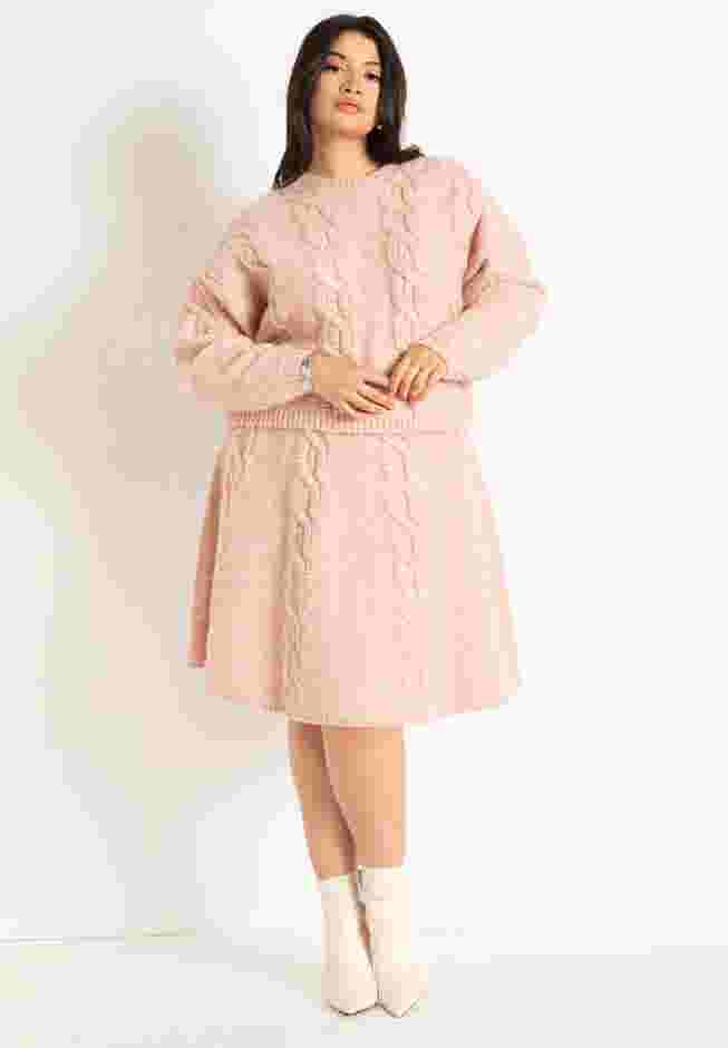 Flared Knit Mini Skirt image number 1