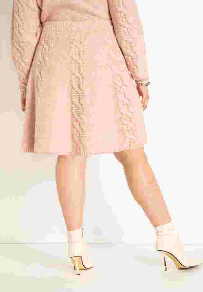 Flared Knit Mini Skirt image number 2