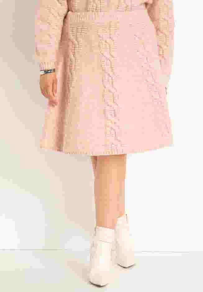Flared Knit Mini Skirt image number 3