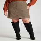 Button Up Mini Skirt image number null