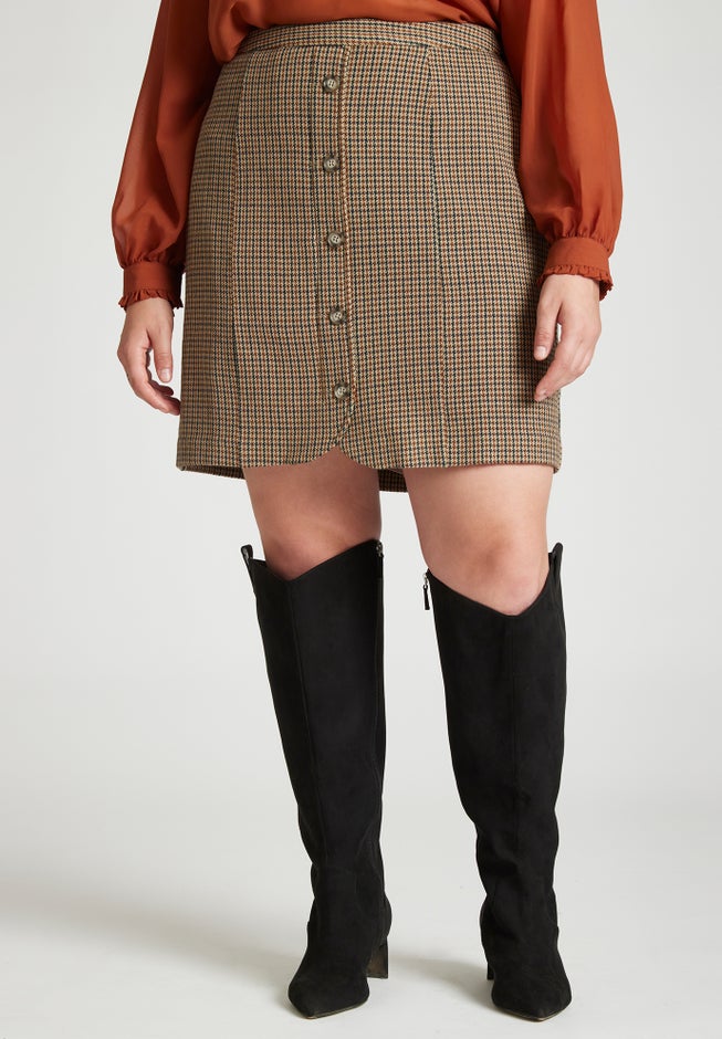 Button Up Mini Skirt image number 3
