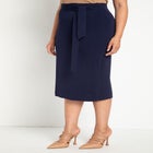 Tie Waist Midi Skirt image number null
