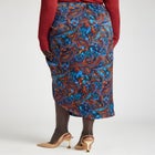 Barkwood x ELOQUII Printed Draped Skirt image number null