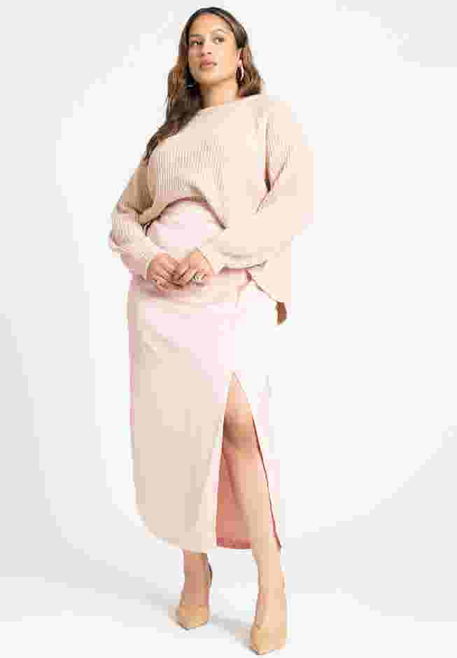 Satin Slit Skirt image number 2