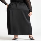 Satin Slit Skirt image number null