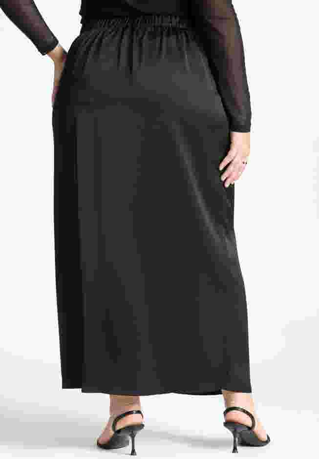 Satin Slit Skirt image number 3