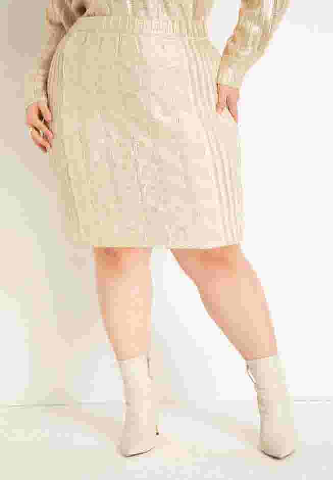 Coated Sweater Skirt image number 1