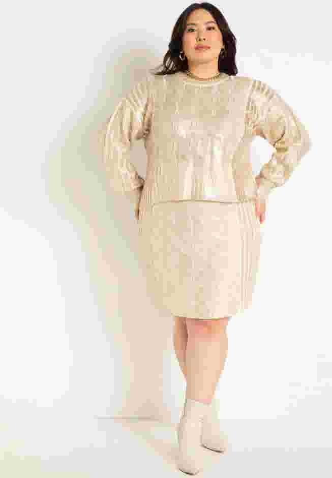 Coated Sweater Skirt image number 0