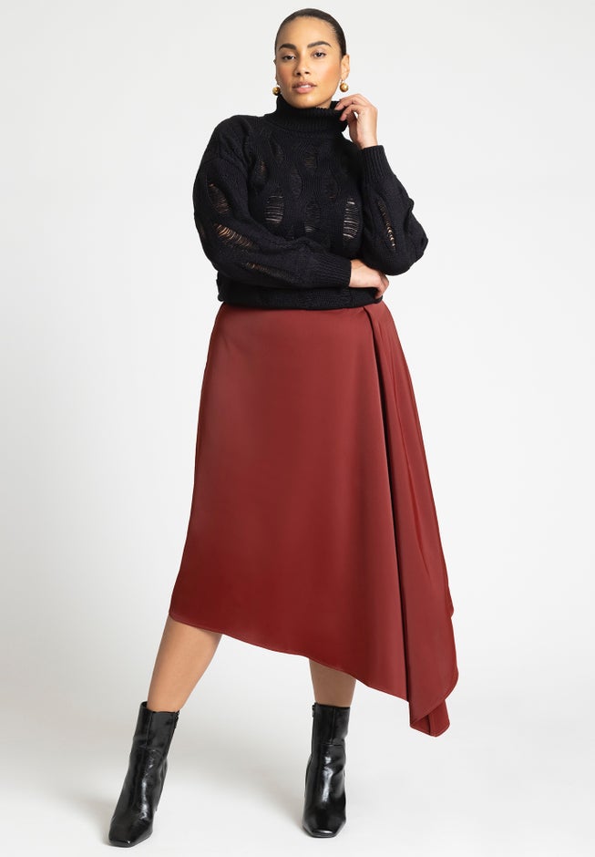 Peaked Drape Skirt image number null