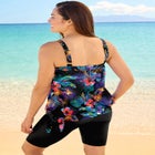 Blouson Tankini Top with Adjustable Straps image number 1
