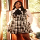 Flare Tweed Mini Jumper image number null