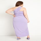 Shirred Wrap Dress image number null