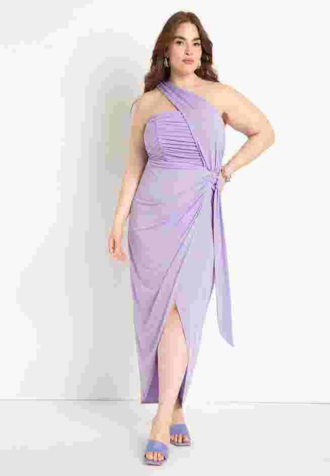 Shirred Wrap Dress image number 1