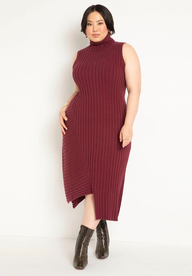 Turtleneck Sweater Dress image number null