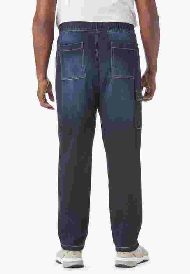 Pull-on Adjustable Denim Sweats image number 1