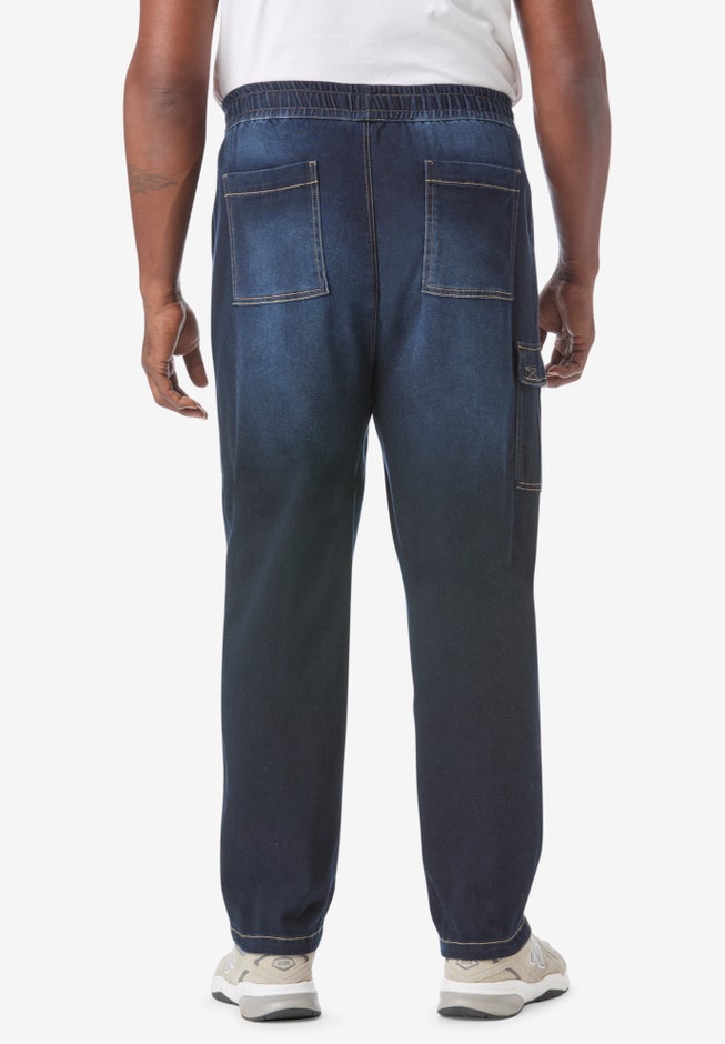 Pull-on Adjustable Denim Sweats image number 3