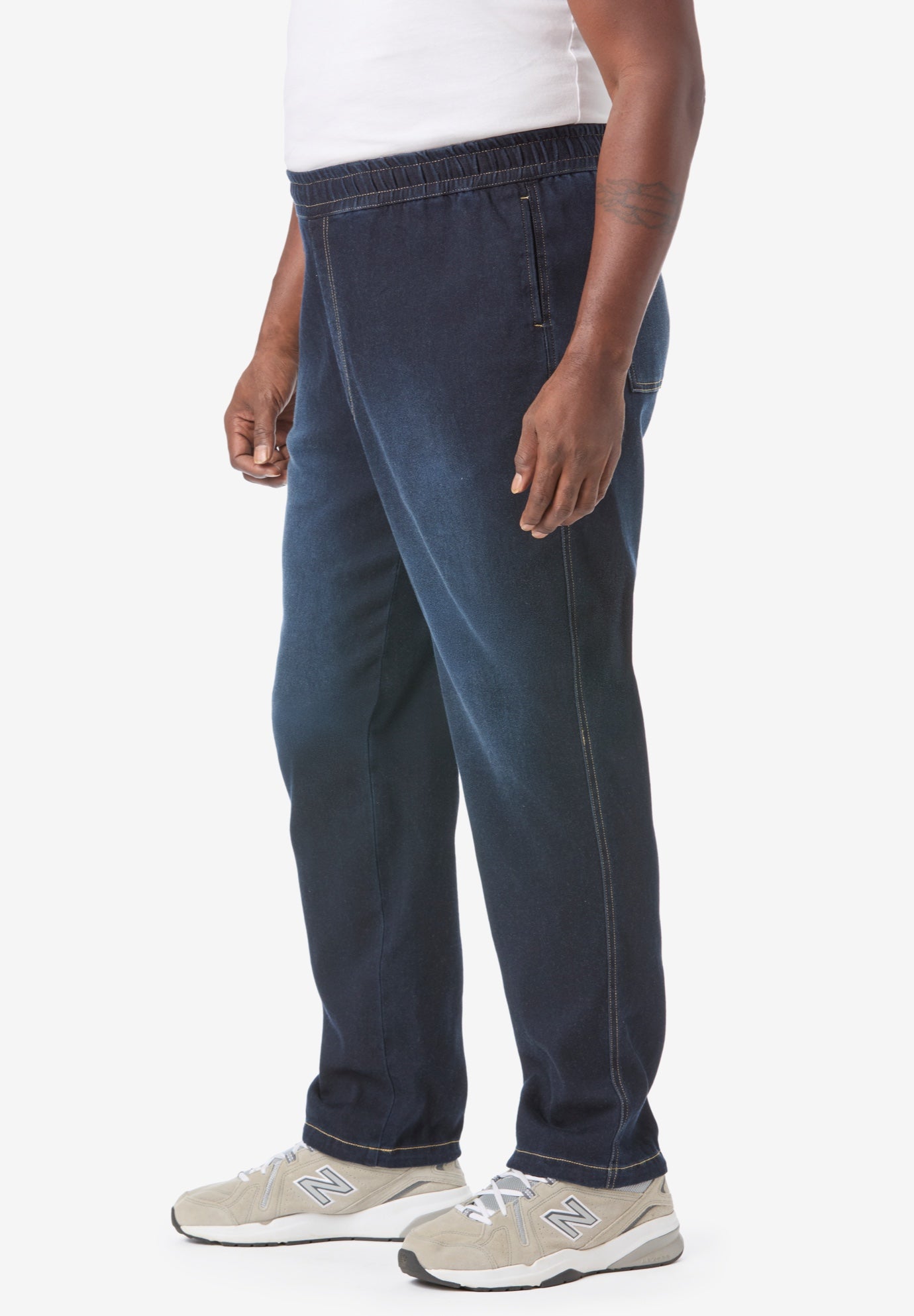 Pull-on Adjustable Denim Sweats image number 2