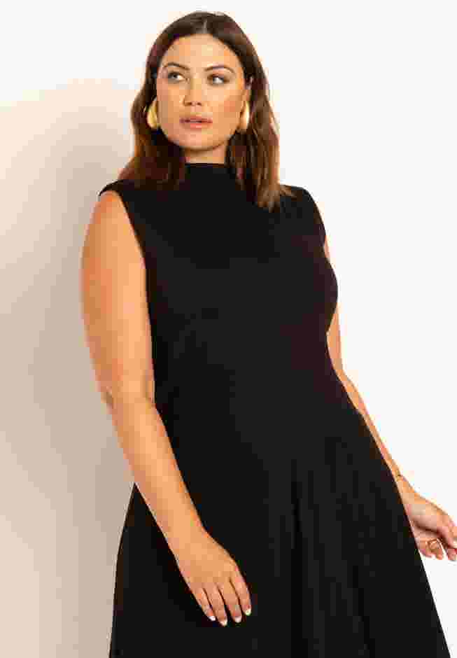 Asymmetrical Hem Jersey Dress image number 3