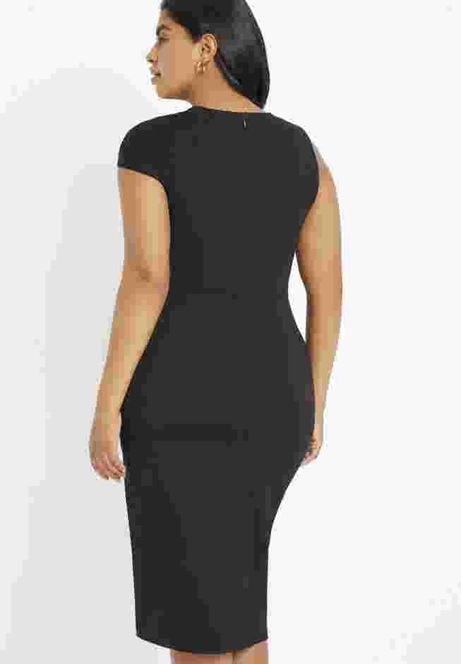 Twisted Shoulder Sheath Dress image number 2