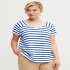 Rounded V-neck Tee image number null