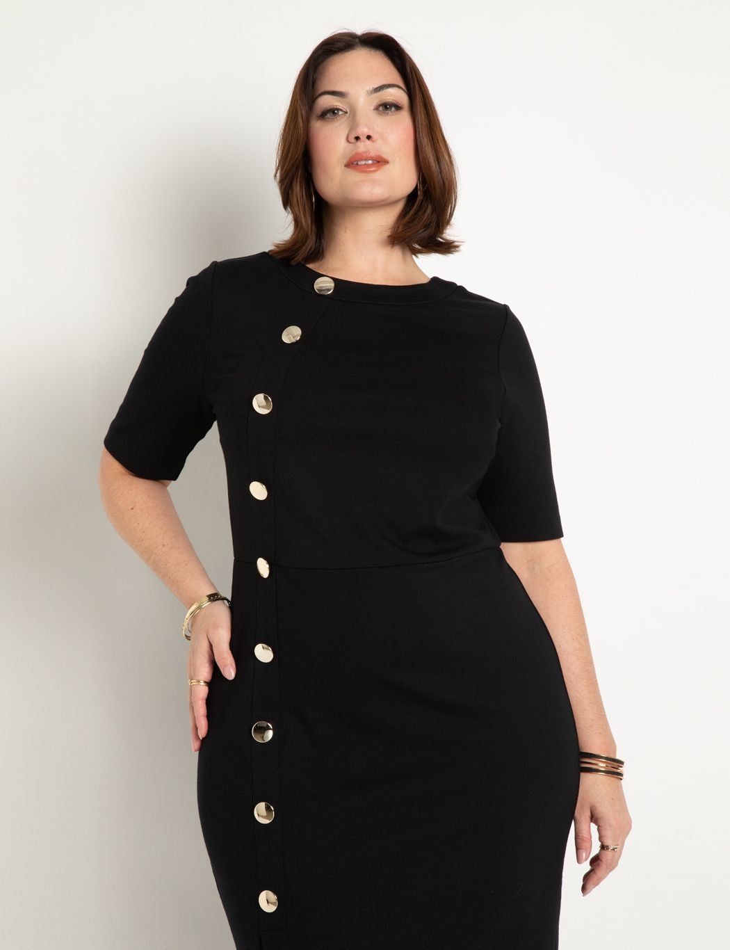 Button Front Workwear Dress image number 1
