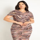 Capelet Ruched Dress image number null