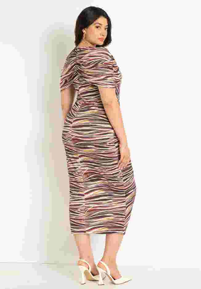 Capelet Ruched Dress image number 2
