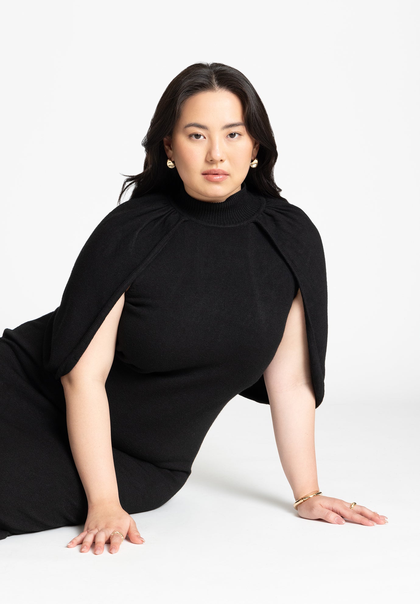 Sweater Cape Dress image number 3